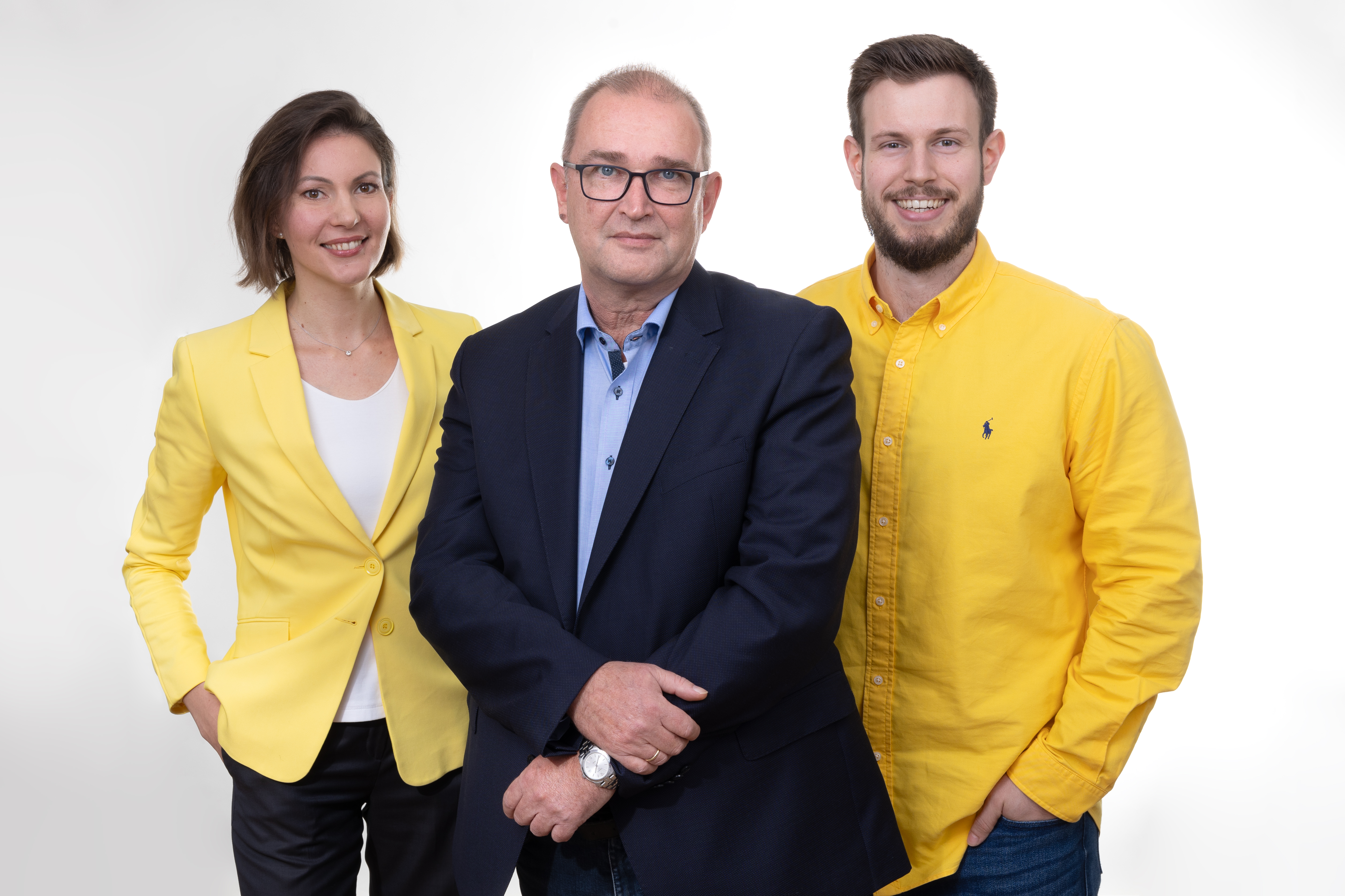 Three members of the analyst team
